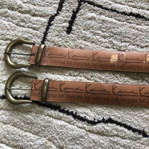 Bundle of 2 Karl Kani jeans belts